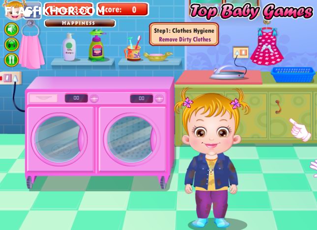 بازی آنلاین بچه داری مراقبت از دختر کوچولو - دخترانه فلش