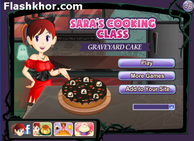 بازی آنلاین آشپزی کیک قبرستان - دخترانه فلش
