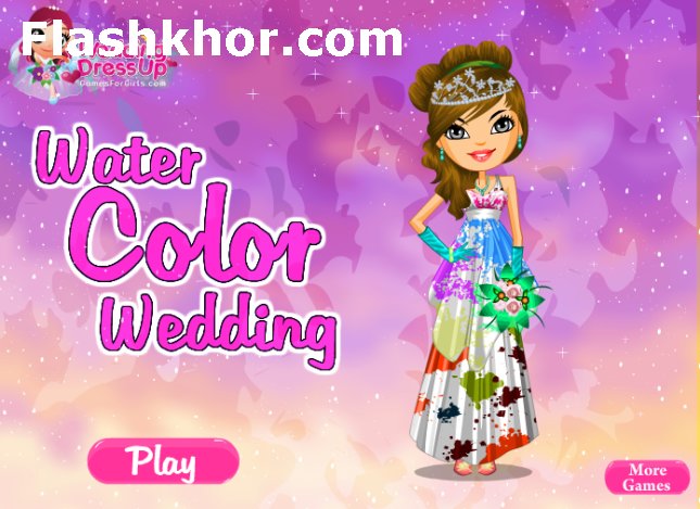 بازی آنلاین ست لباس عروسی دختر رنگین کمان - دخترانه فلش