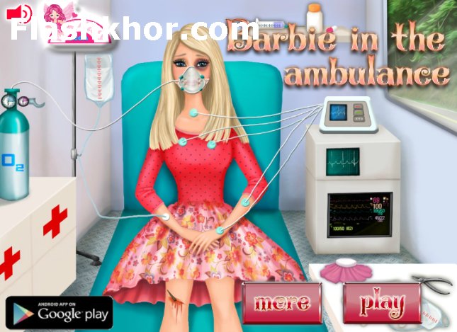 بازی آنلاین دکتری باربی در آمبولانس - پزشکی دخترانه فلش