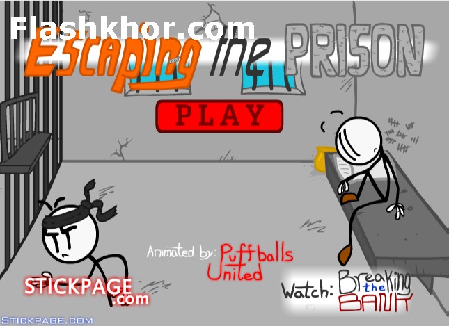 بازی آنلاین فرار از زندانی استیکی ماجراجویی ادونچر فلش