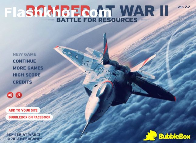 بازی آنلاین هواپیمای جنگنده بمب افکن در جنگ 2 جنگی فلش