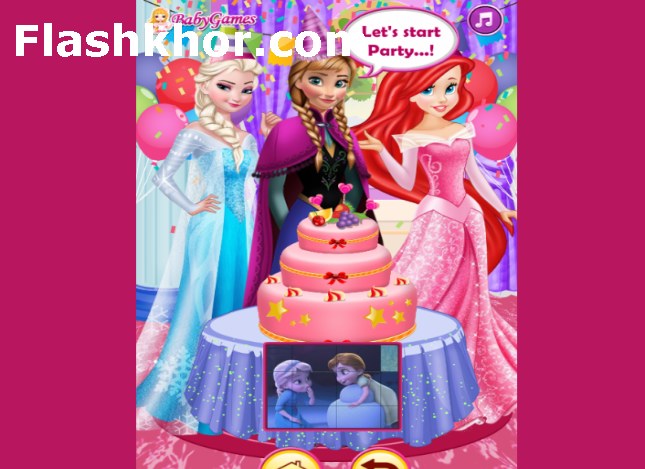 بازی جشن تولد باربی السا آنلاین دخترانه