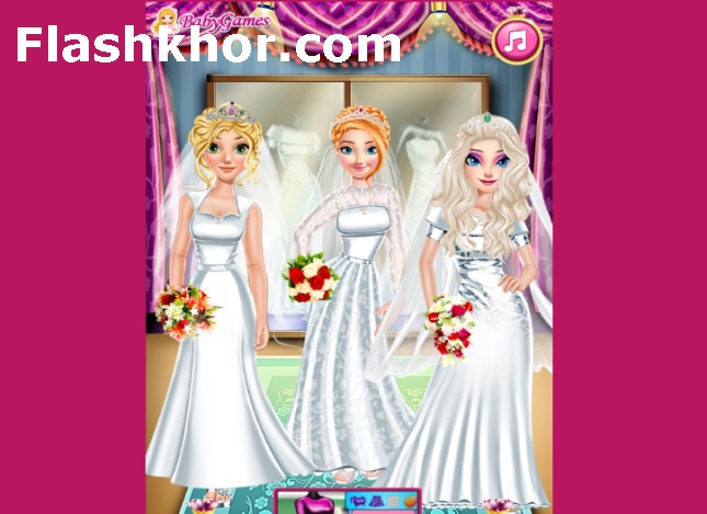 بازی سالن عروسی السا دخترانه آنلاین