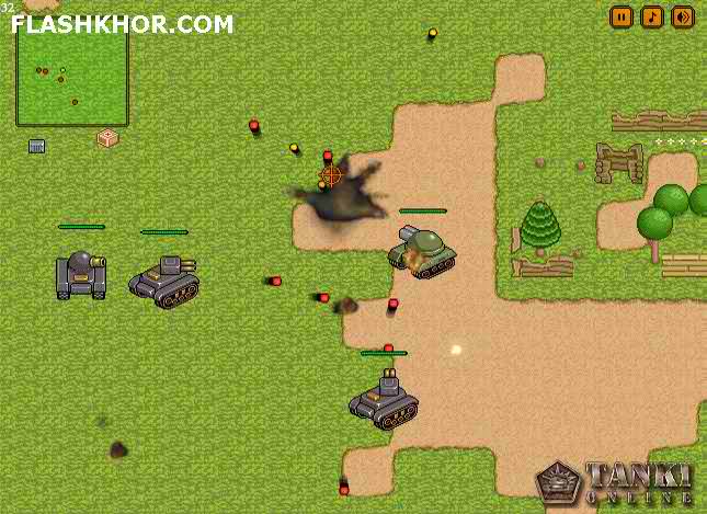 بازی آنلاین حمله تانک های وحشی - اکشن فلش