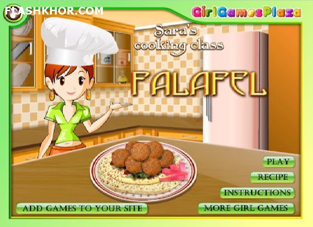 بازی آنلاین فلافل - دخترانه آشپزی فلش