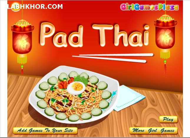 بازی آنلاین آشپزی پد تایلندی - دخترانه فلش