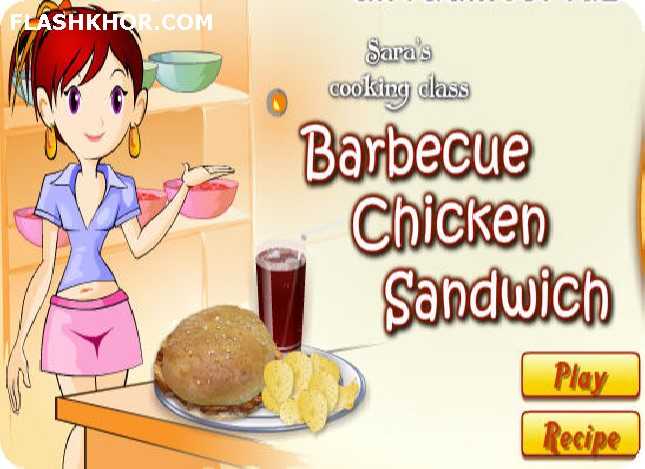 بازی آنلاین آشپزی ساندویچ کباب مرغ - دخترانه فلش