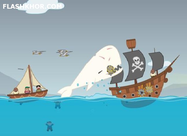 بازی آنلاین نهنگ قاتل موبی دیگ - اکشن فلش