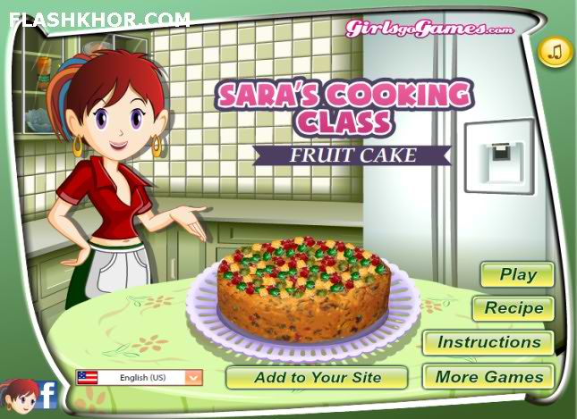 بازی آنلاین شیرینی پزی کیک میوه - دخترانه فلش
