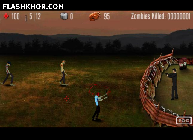 بازی آنلاین من یک زامبی کش فوق العاده ام - زامبی تیر اندازی فلش