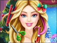 بازی آنلاین آرایش باربی و مدل لباس باربی کریسمس فلش 