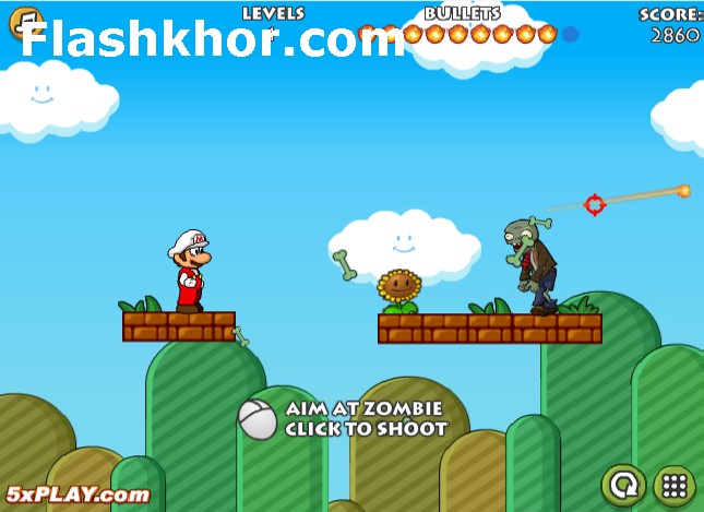 mario spielen schießen zombie spiel online