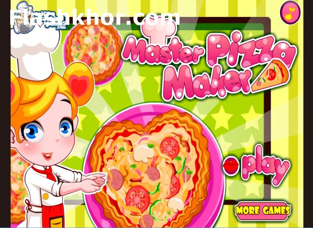 بازی آنلاین آشپزی استاد پخت پیتزا - دخترانه فلش