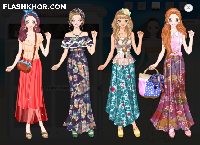 بازی آنلاین maxi dresses فلش