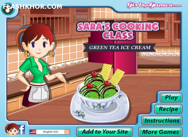 بازی آنلاین Green Tea Ice Cream فلش