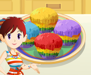 Regenbogen Muffins