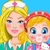 بازی دکتری باربی درمان آلرژی بچه باربی - پزشکی دخترانه