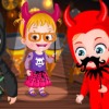 بازی آنلاین بچه داری هیزل کوچولو و جشن هالووین در قلعه - دخترانه