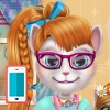 بازی آرایشگری برای اندروید بازی آنلاین کامپیوتر دخترانه گربه سخنگو